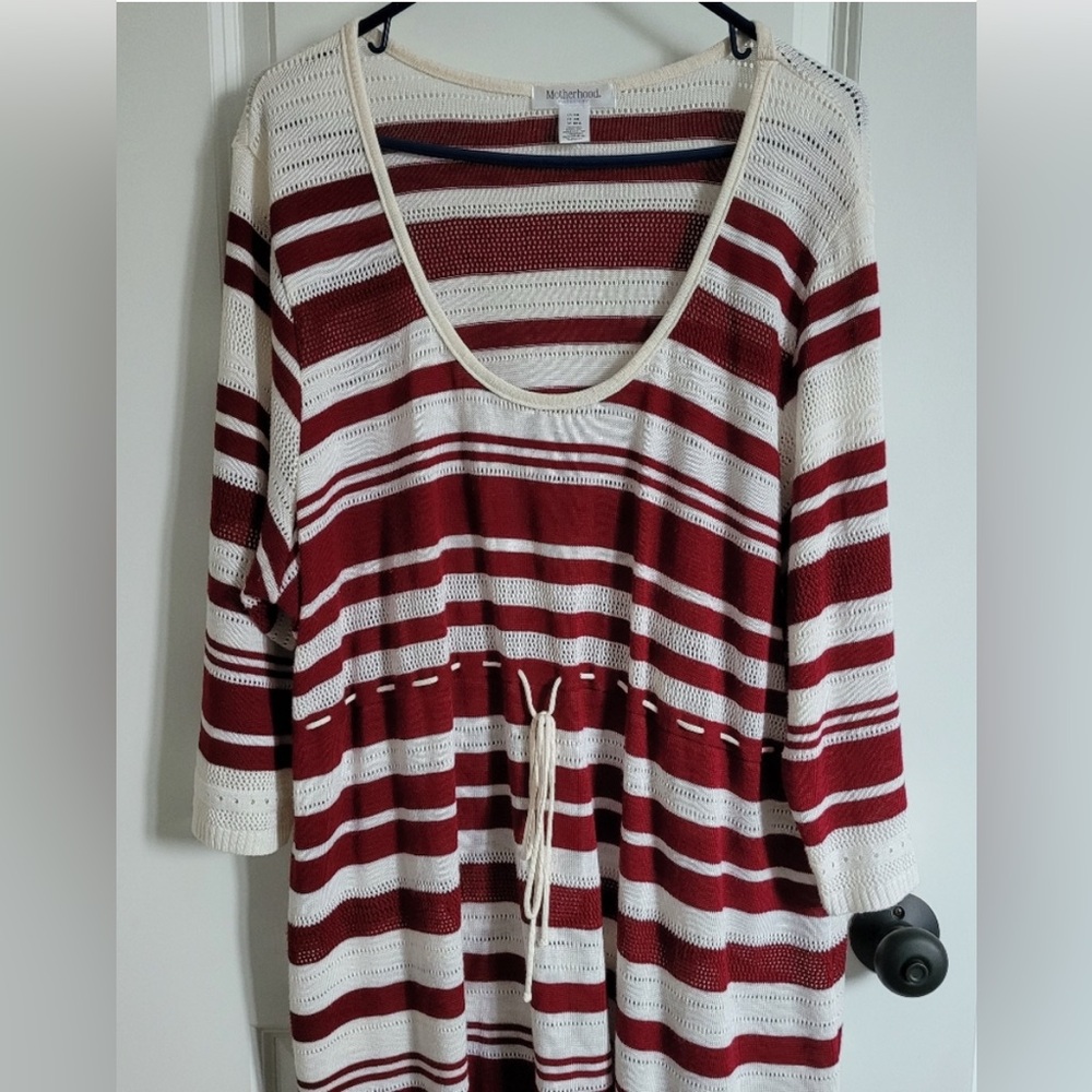 Motherhood maternity tunic sweater 2x light knit Plus tunic